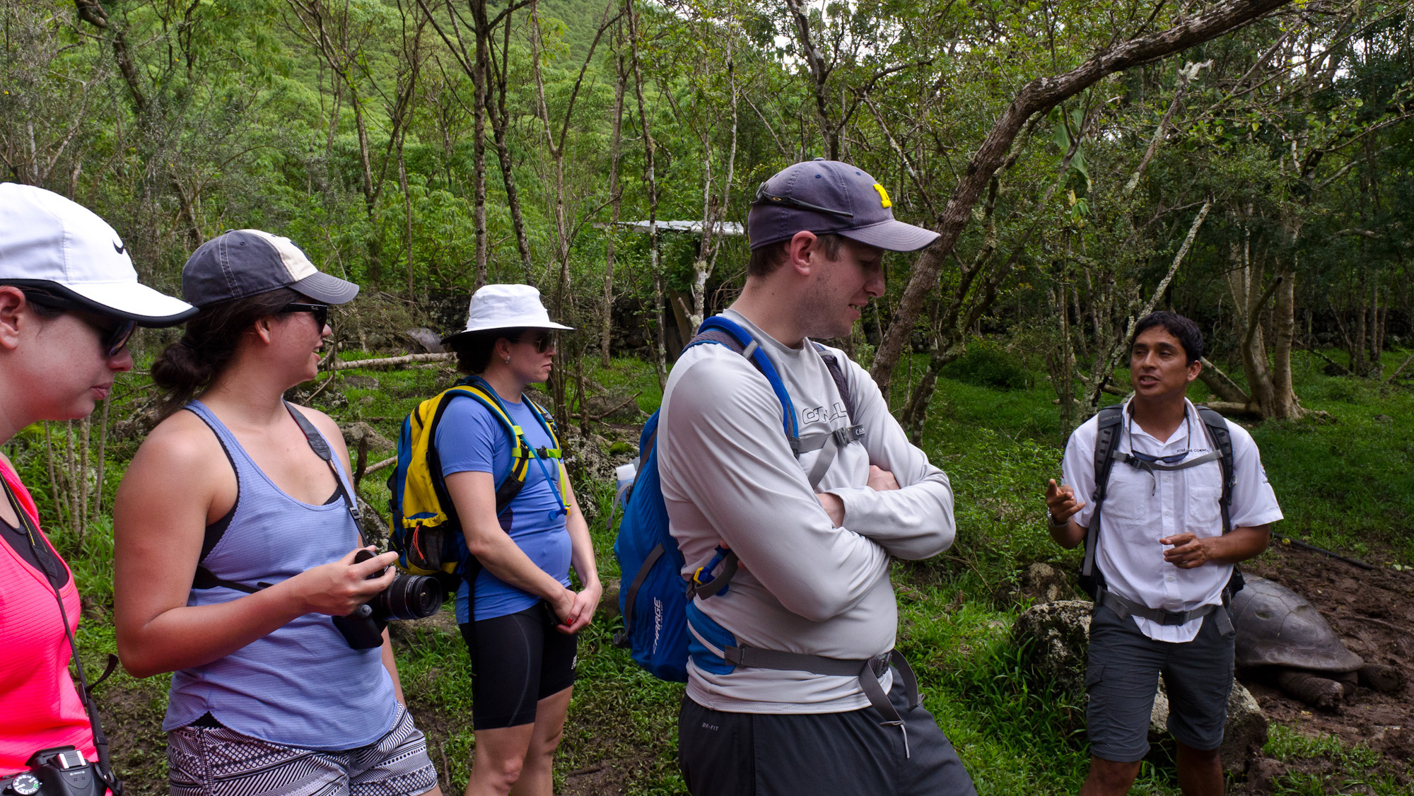 Galapagos Eco-tour Land based Adventur Floreana Tortoise Encounter